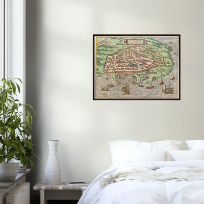 Historical city map  Test product horizontal 3 sizes