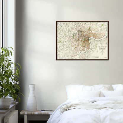 Historical city map  Test product horizontal 3 sizes