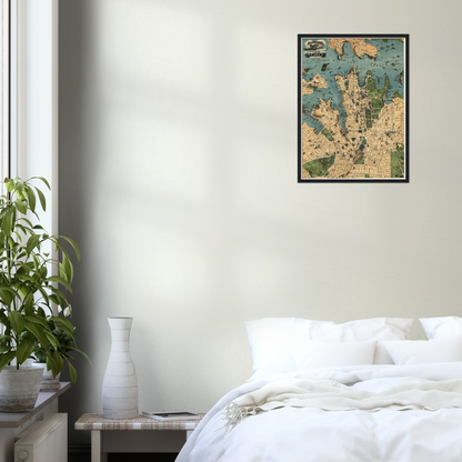 Historical city map  Test product horizontal 3 sizes