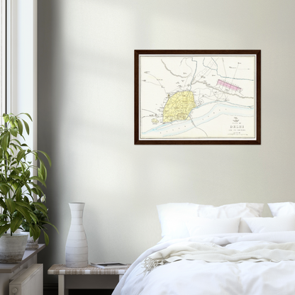 Historical city map  Test product horizontal 3 sizes