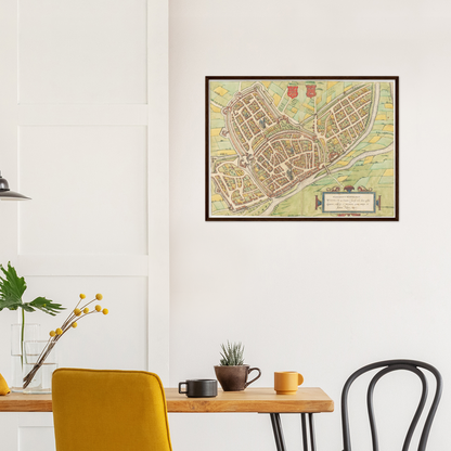 Historischer Stadtplan Wesel um 1592