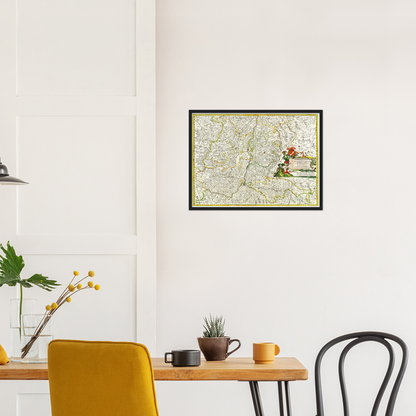 Historical city map  Test product horizontal 3 sizes