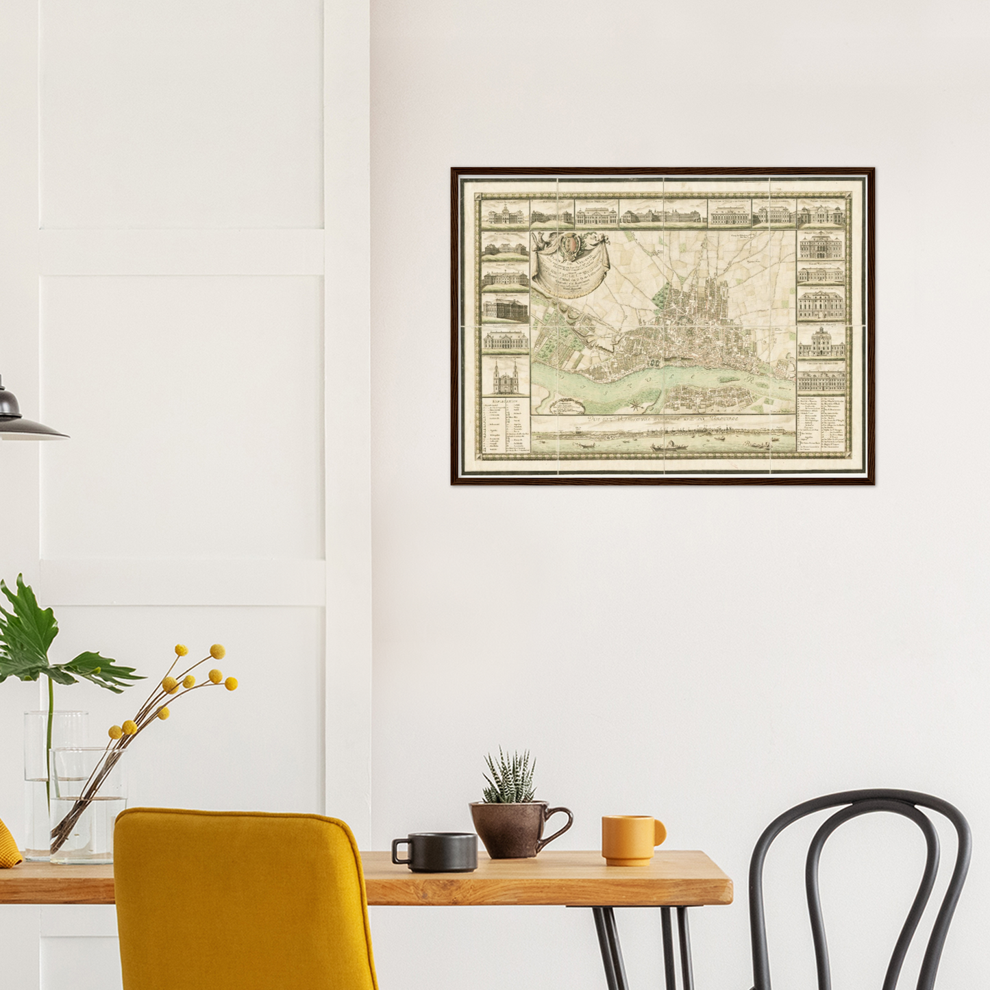 Historical city map  Test product horizontal 3 sizes