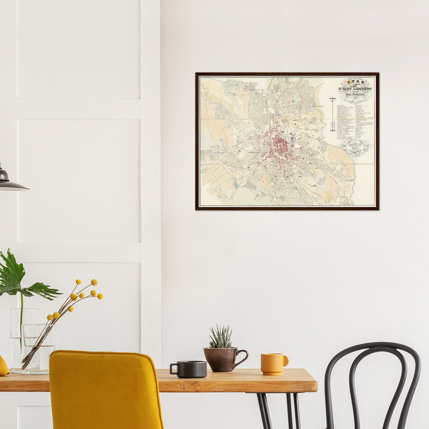 Historical city map  Test product horizontal 3 sizes