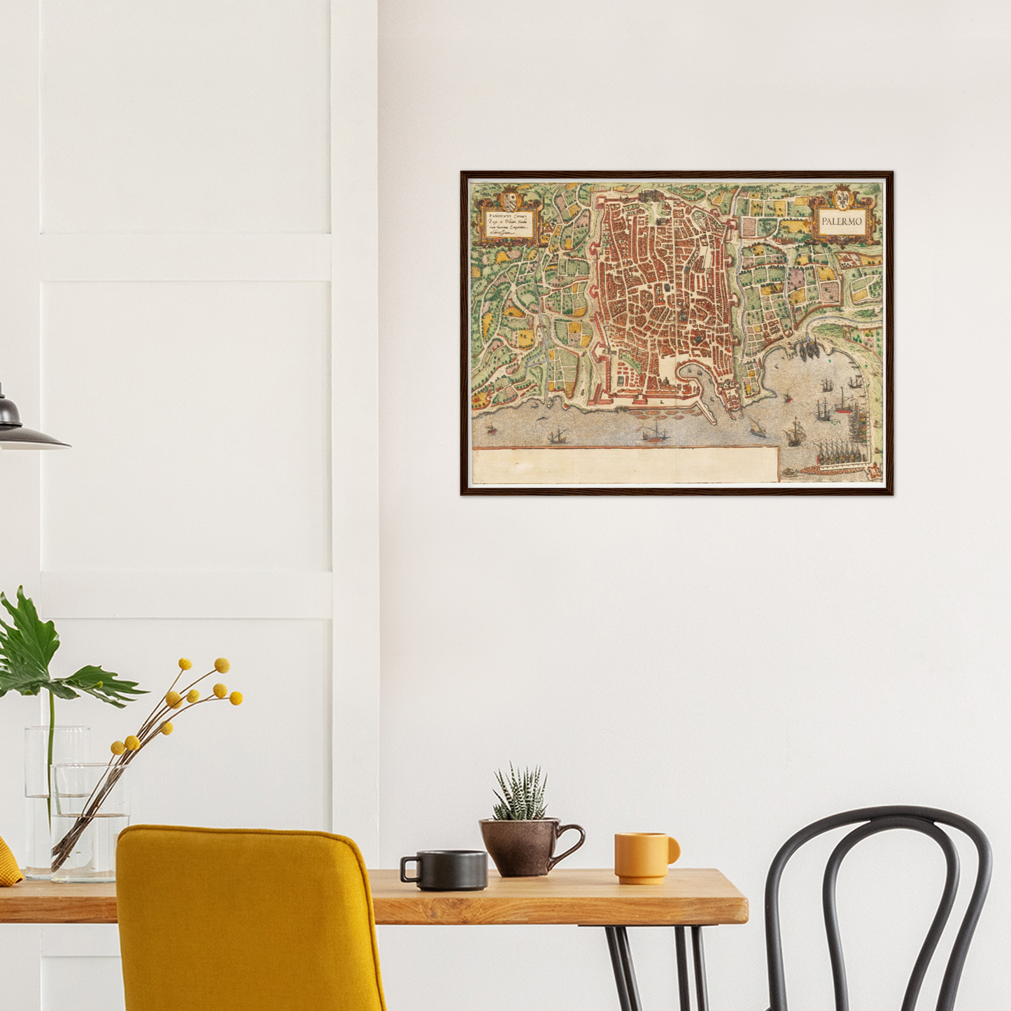 Historischer Stadtplan Palermo um 1592