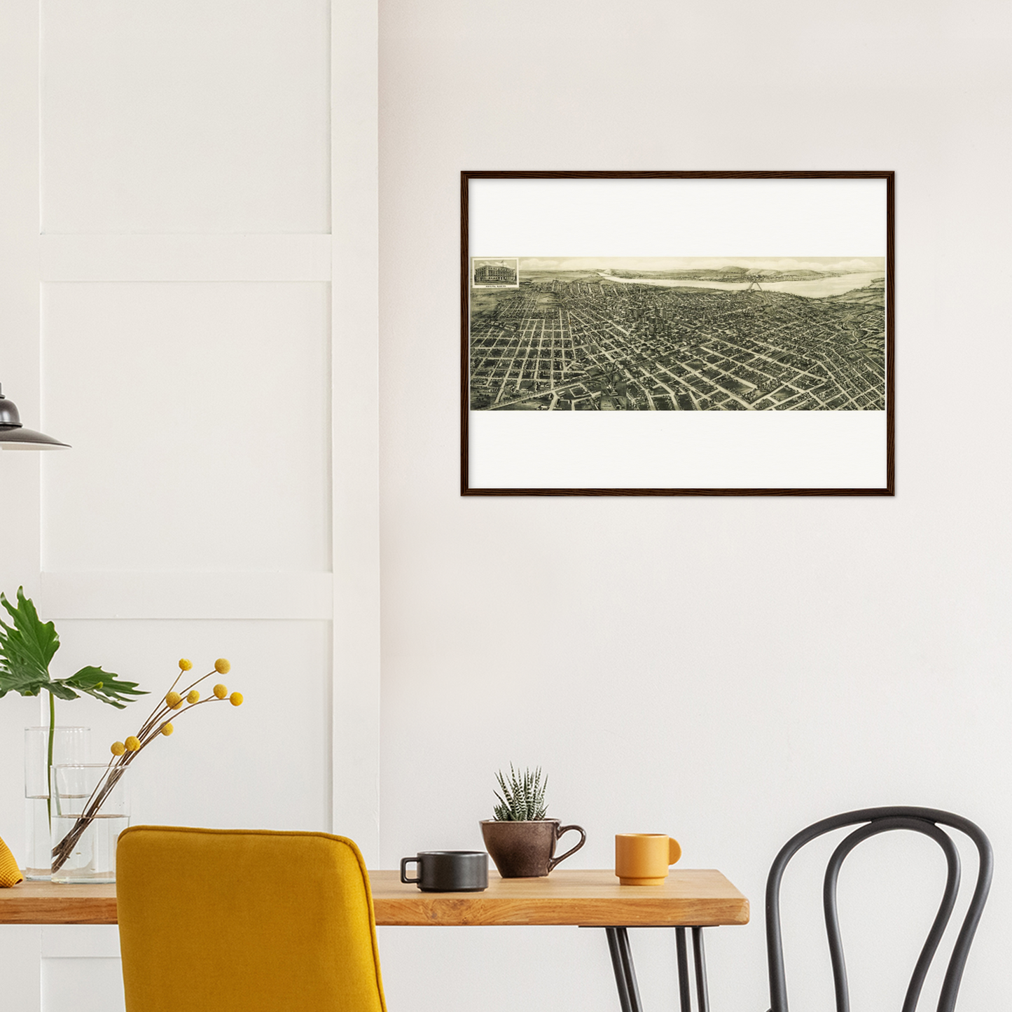 Historical city map  Test product horizontal 3 sizes