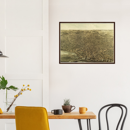 Historische Stadtansicht Buffalo um 1880