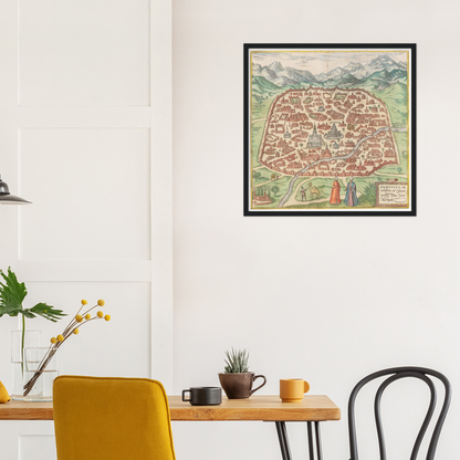 Historical city map  Test product horizontal 3 sizes