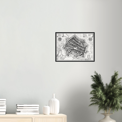 Historical city map  Test product horizontal 3 sizes