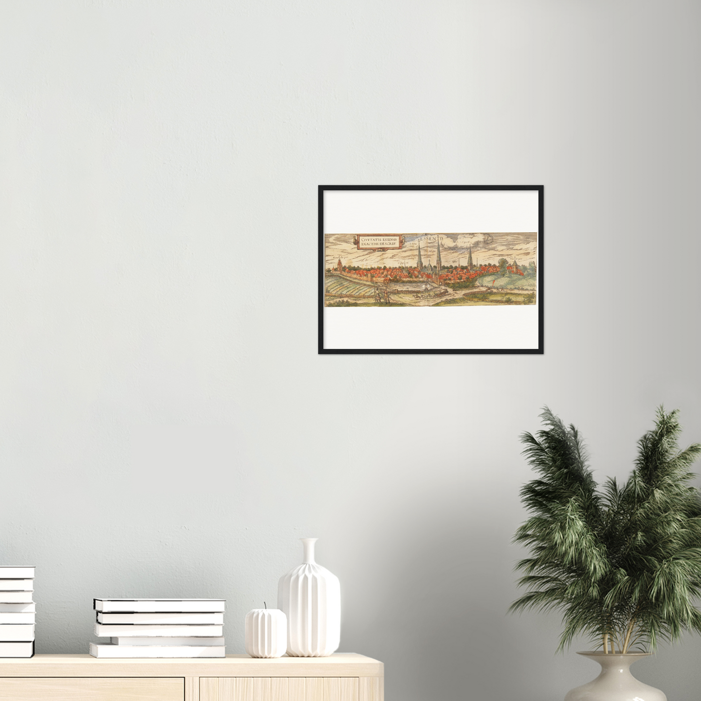 Historical city map  Test product horizontal 3 sizes