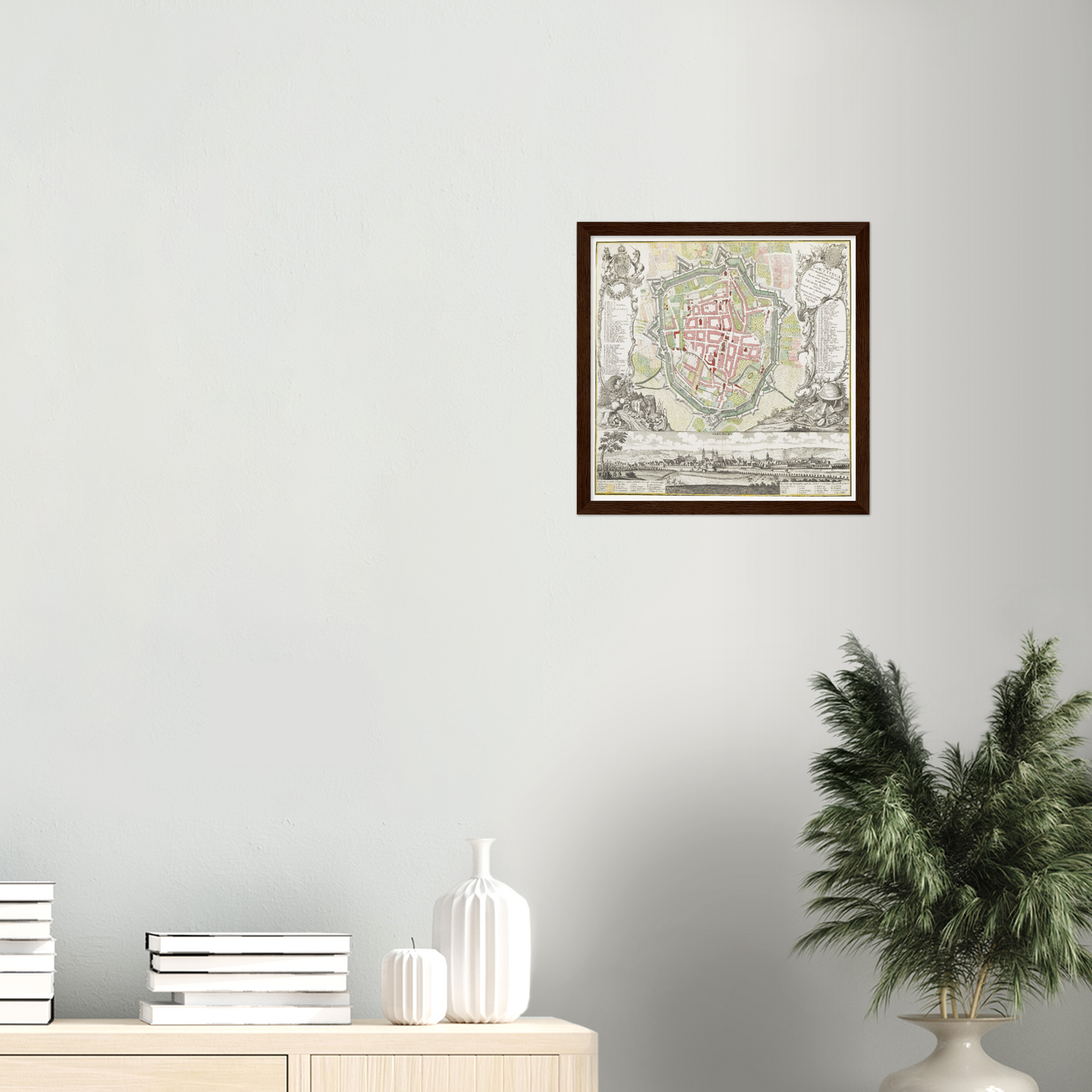 Historical city map  Test product horizontal 3 sizes