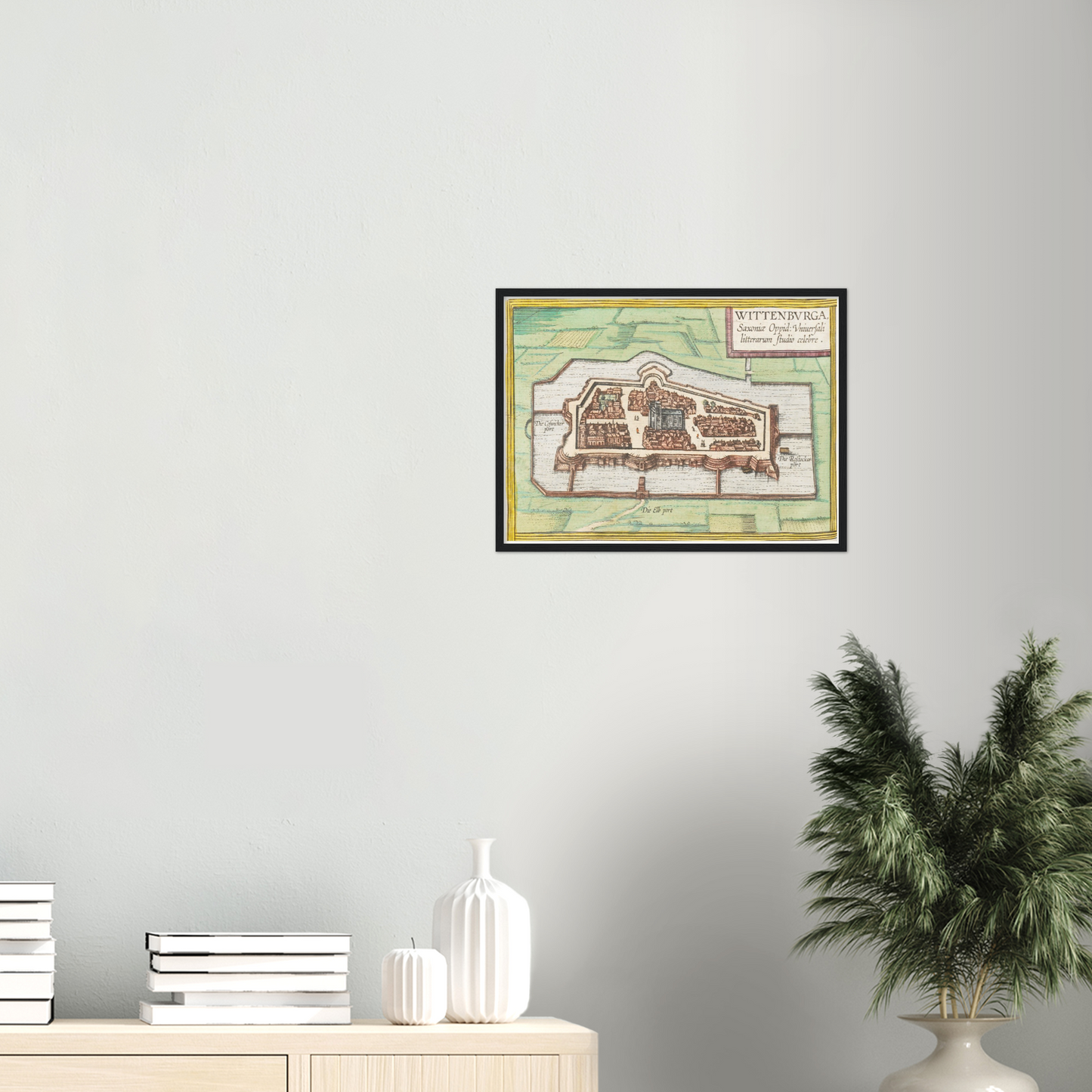 Historical city map  Test product horizontal 3 sizes