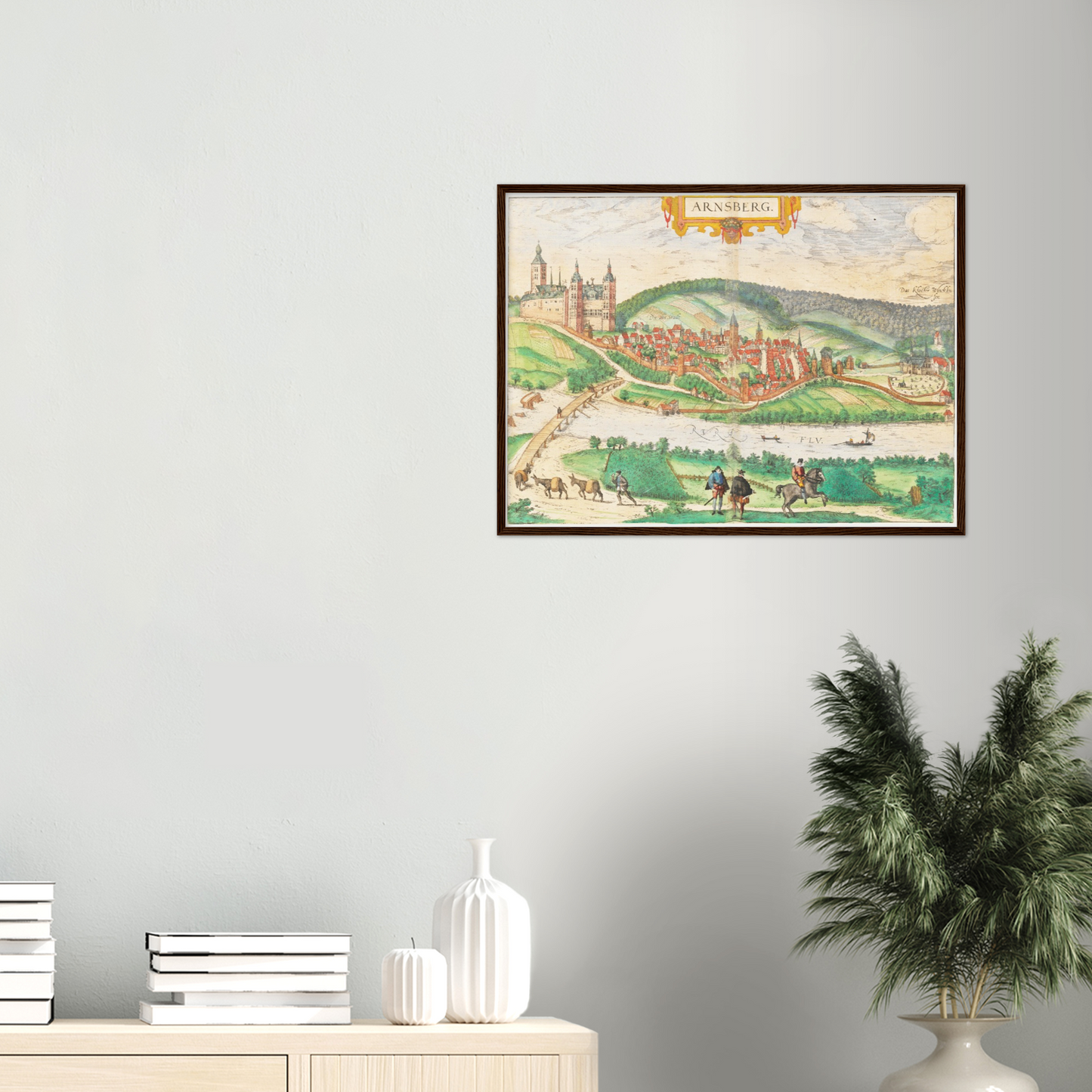 Historical city map  Test product horizontal 3 sizes