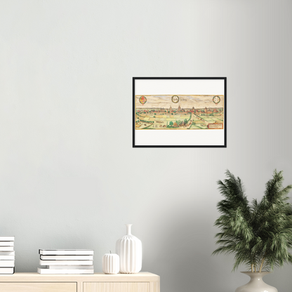 Historical city map  Test product horizontal 3 sizes