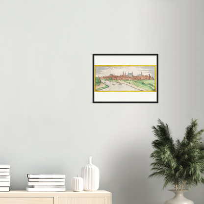 Historische Stadtansicht Straubing um 1570