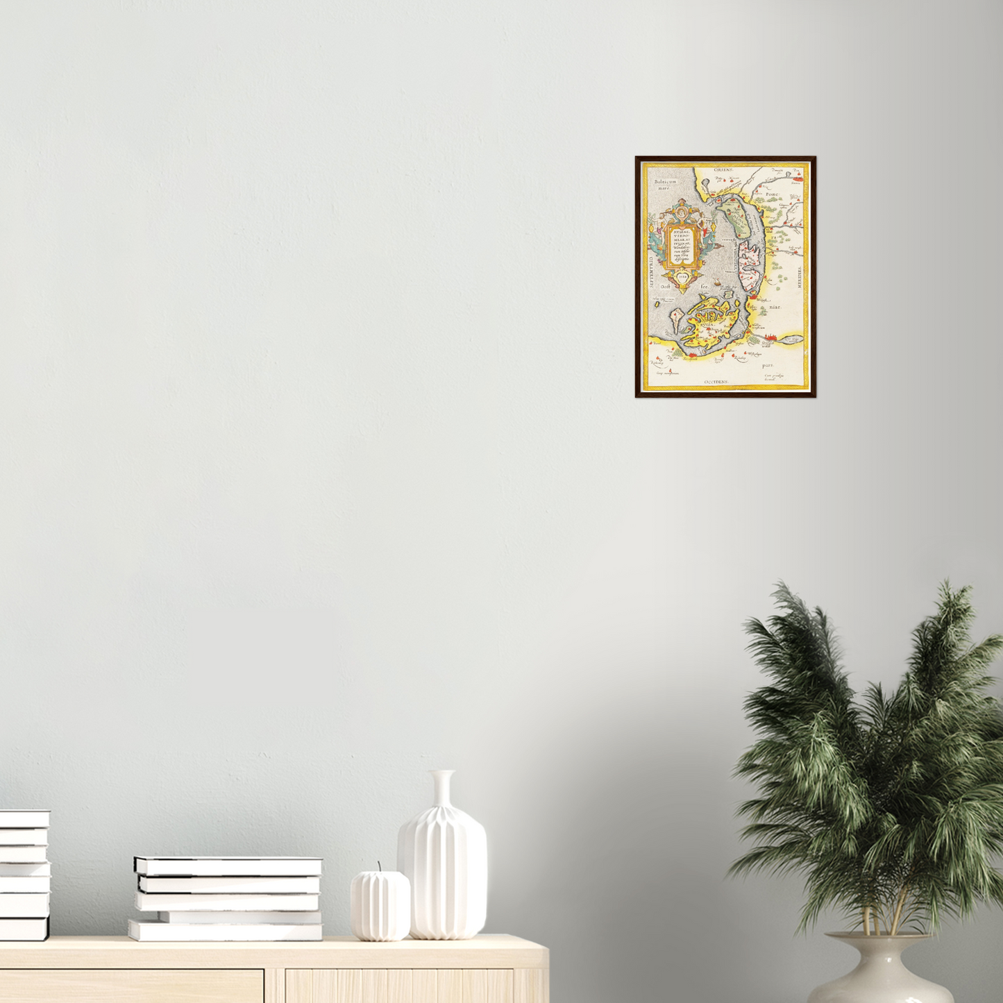 Historische Landkarte Rügen & Usedom um 1609