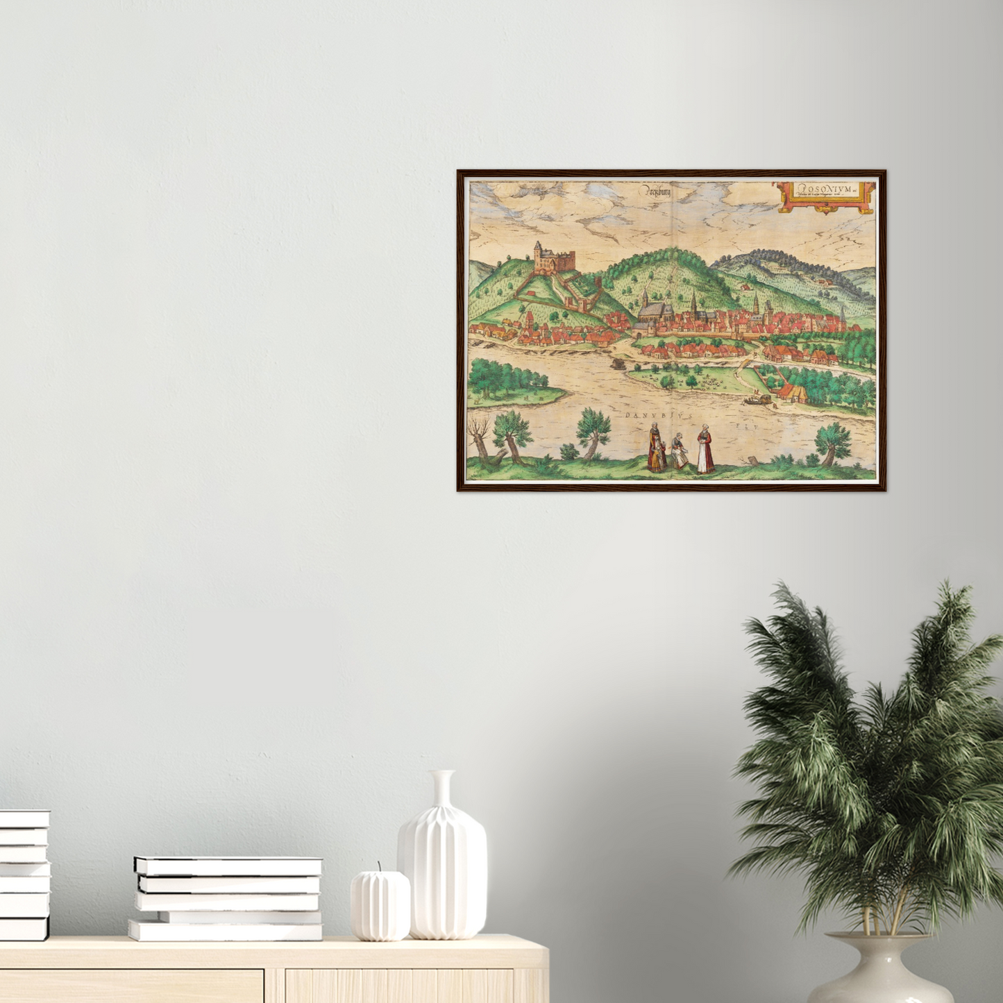 Historical city map  Test product horizontal 3 sizes