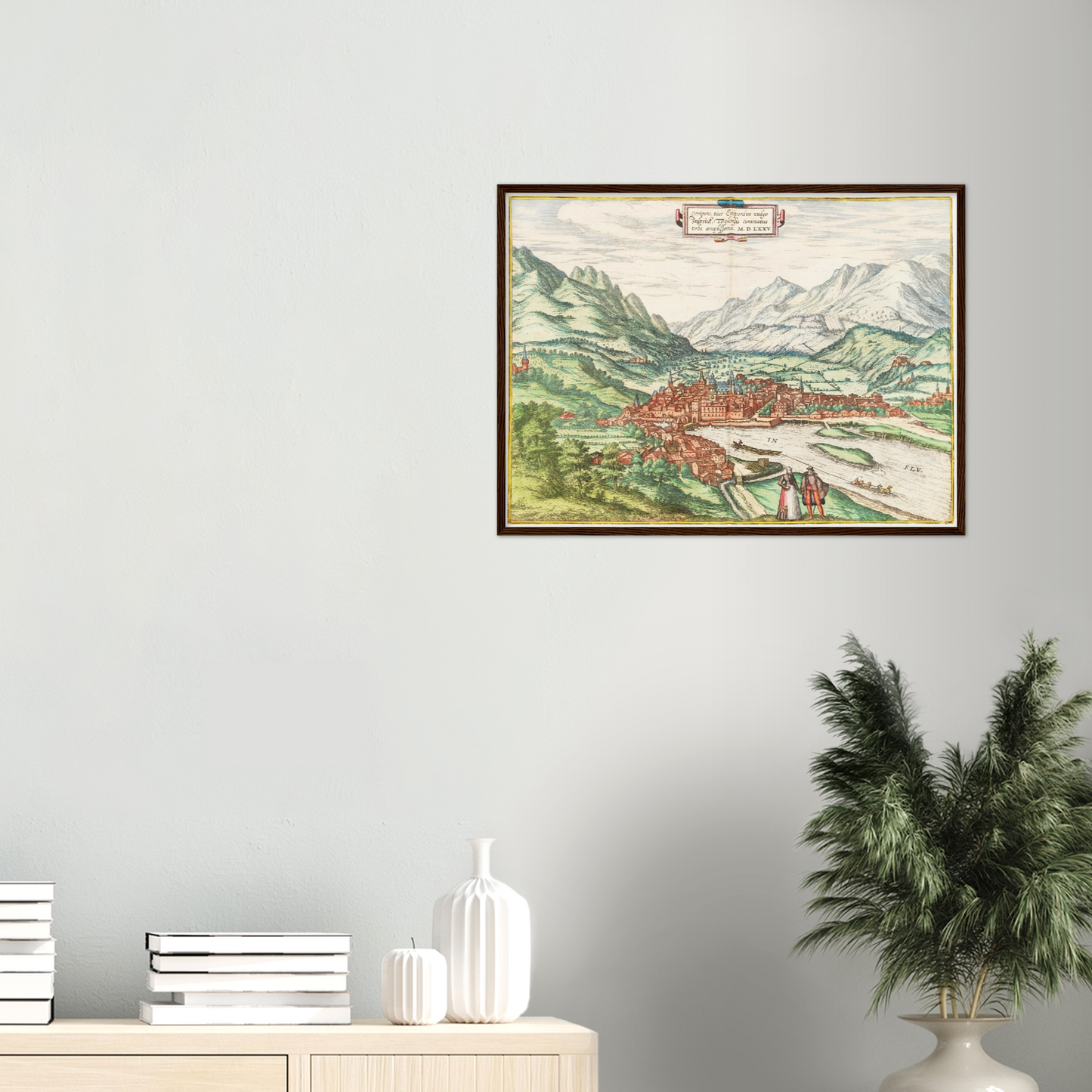 Historical city map  Test product horizontal 3 sizes