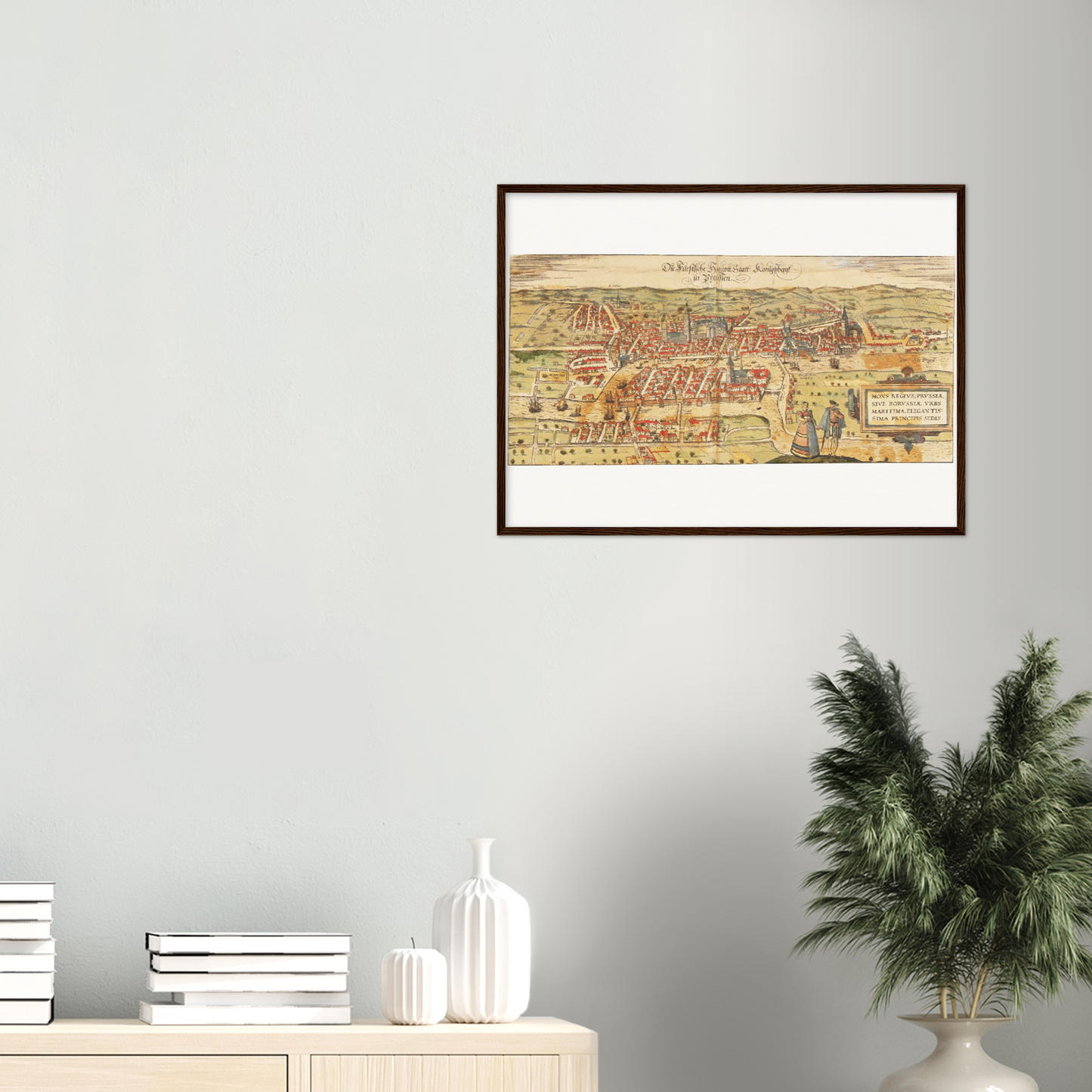 Historical city map  Test product horizontal 3 sizes