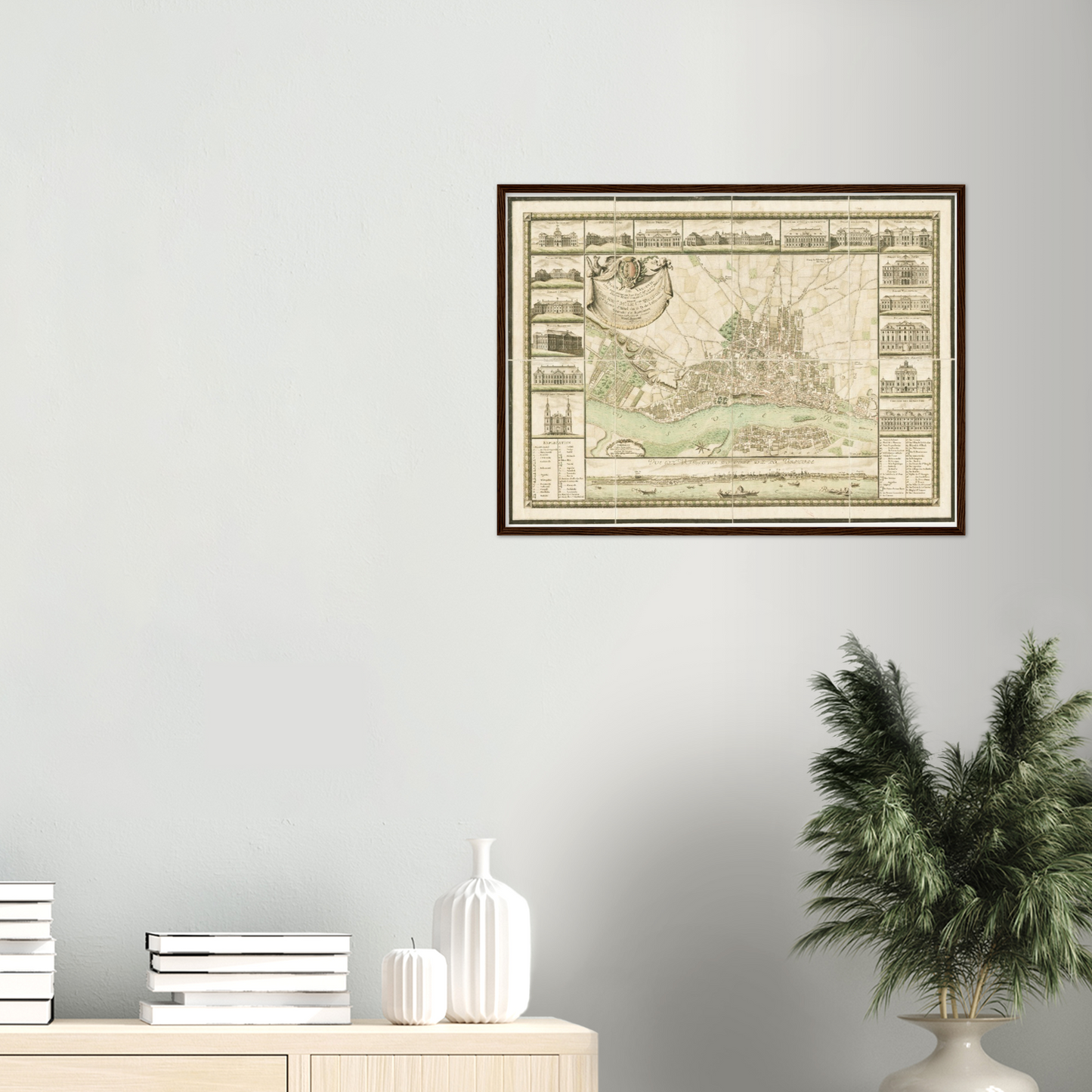 Historical city map  Test product horizontal 3 sizes