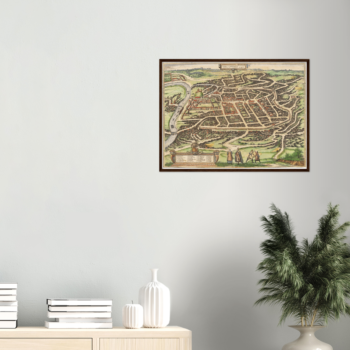 Historical city map  Test product horizontal 3 sizes