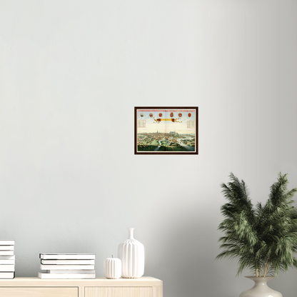 Historical city map  Test product horizontal 3 sizes