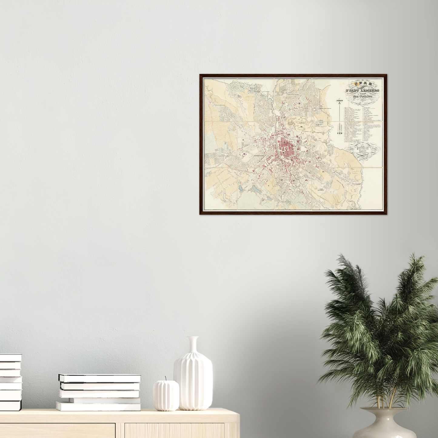 Historical city map  Test product horizontal 3 sizes