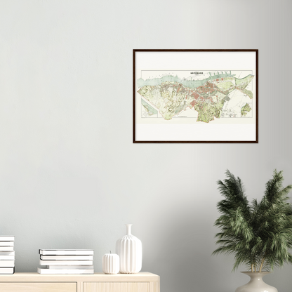 Historical city map  Test product horizontal 3 sizes