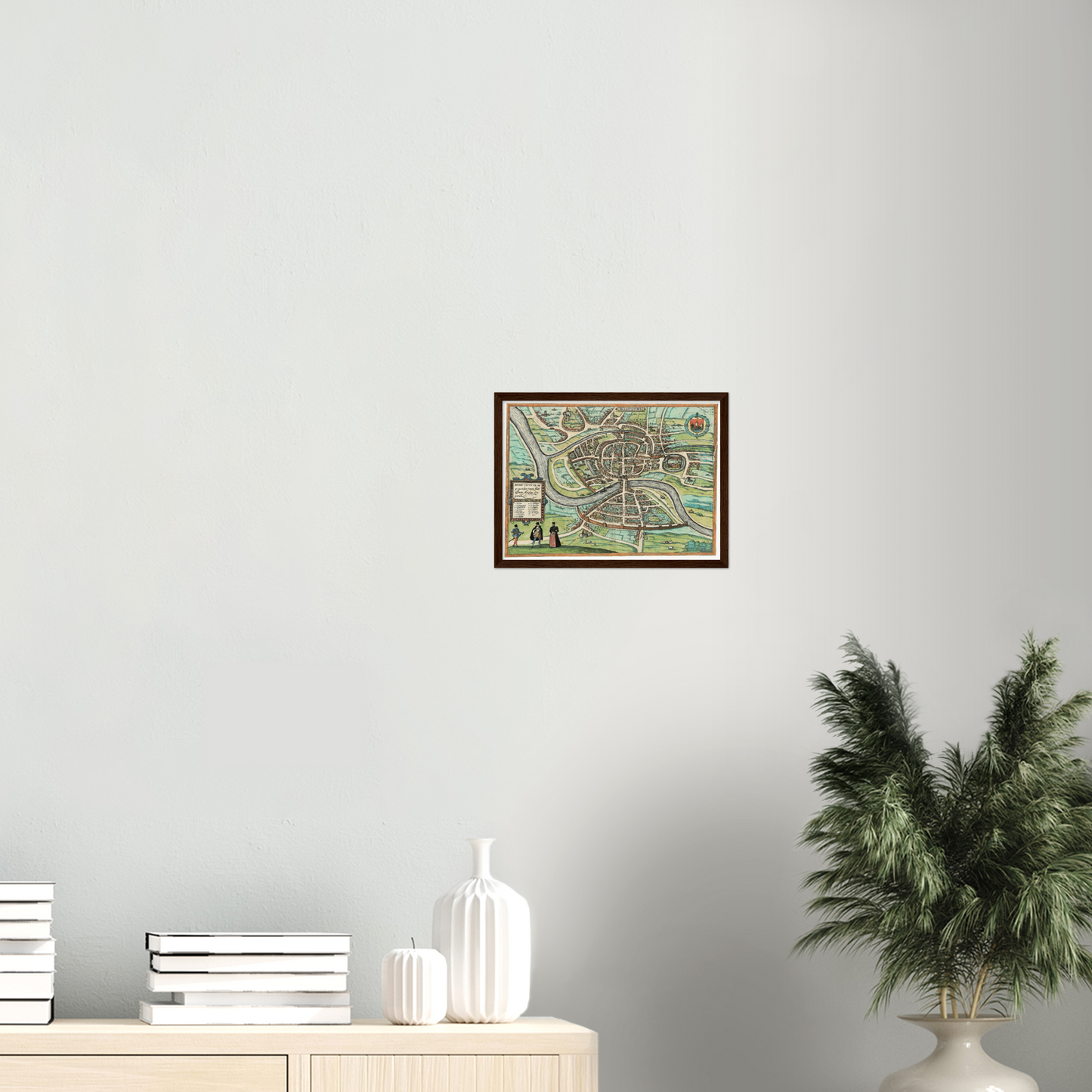 Historical city map  Test product horizontal 3 sizes