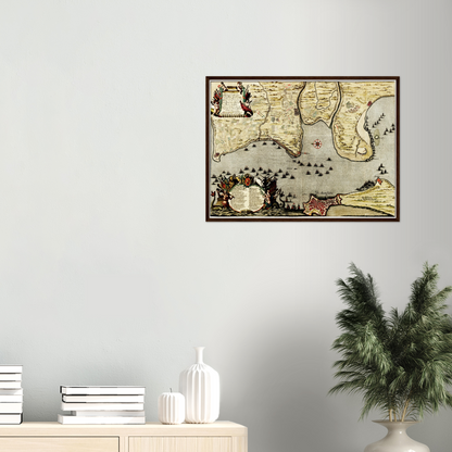 Historischer Stadtplan Cadiz um 1700