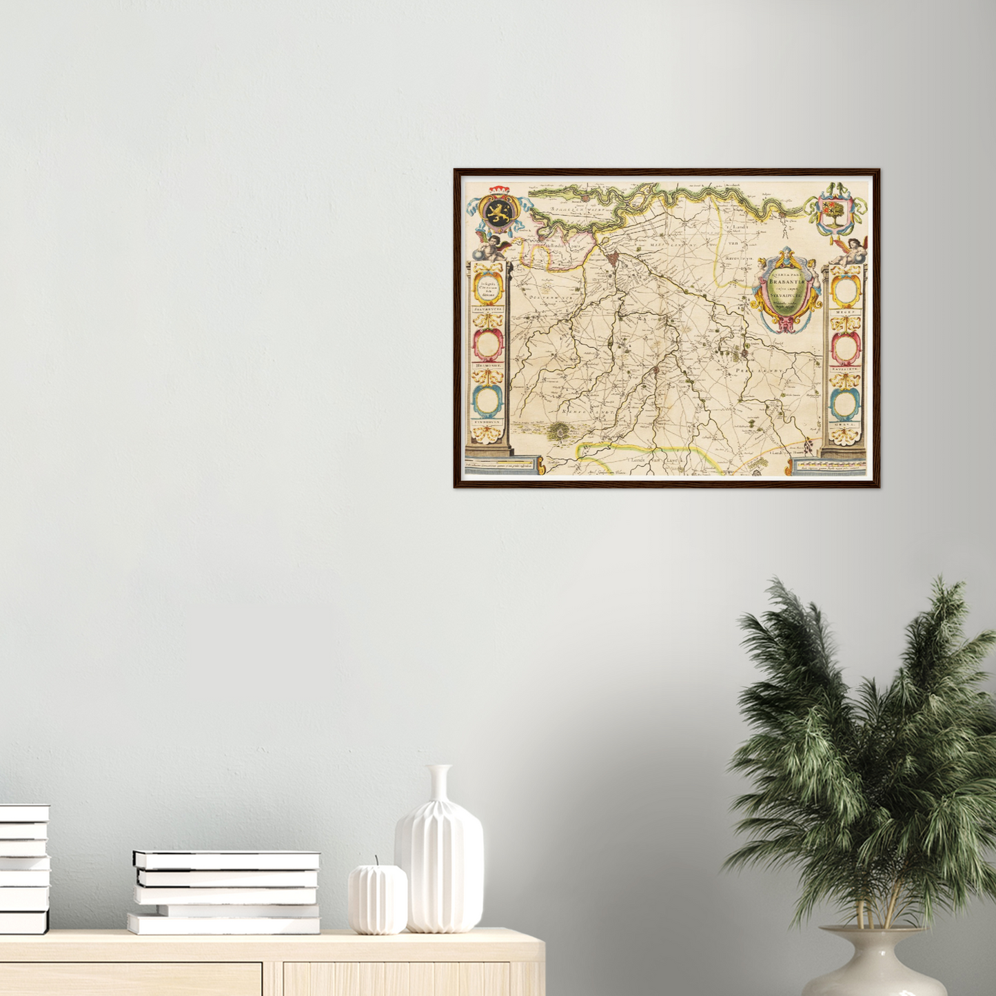 Historische Landkarte Brabant um 1635