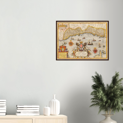 Historische Landkarte Ligurien um 1609