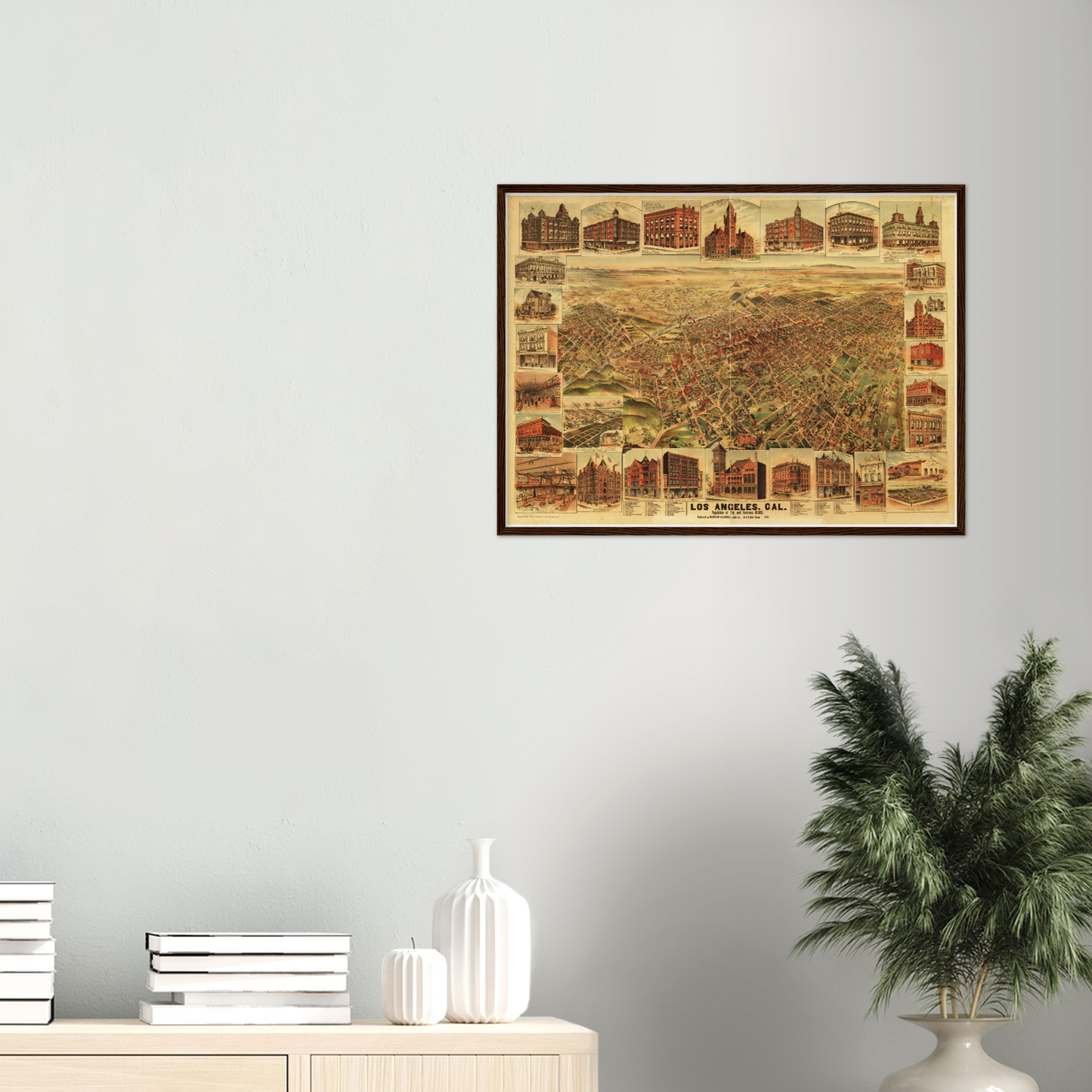 Historical city map  Test product horizontal 3 sizes