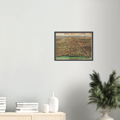 Historical city map  Test product horizontal 3 sizes