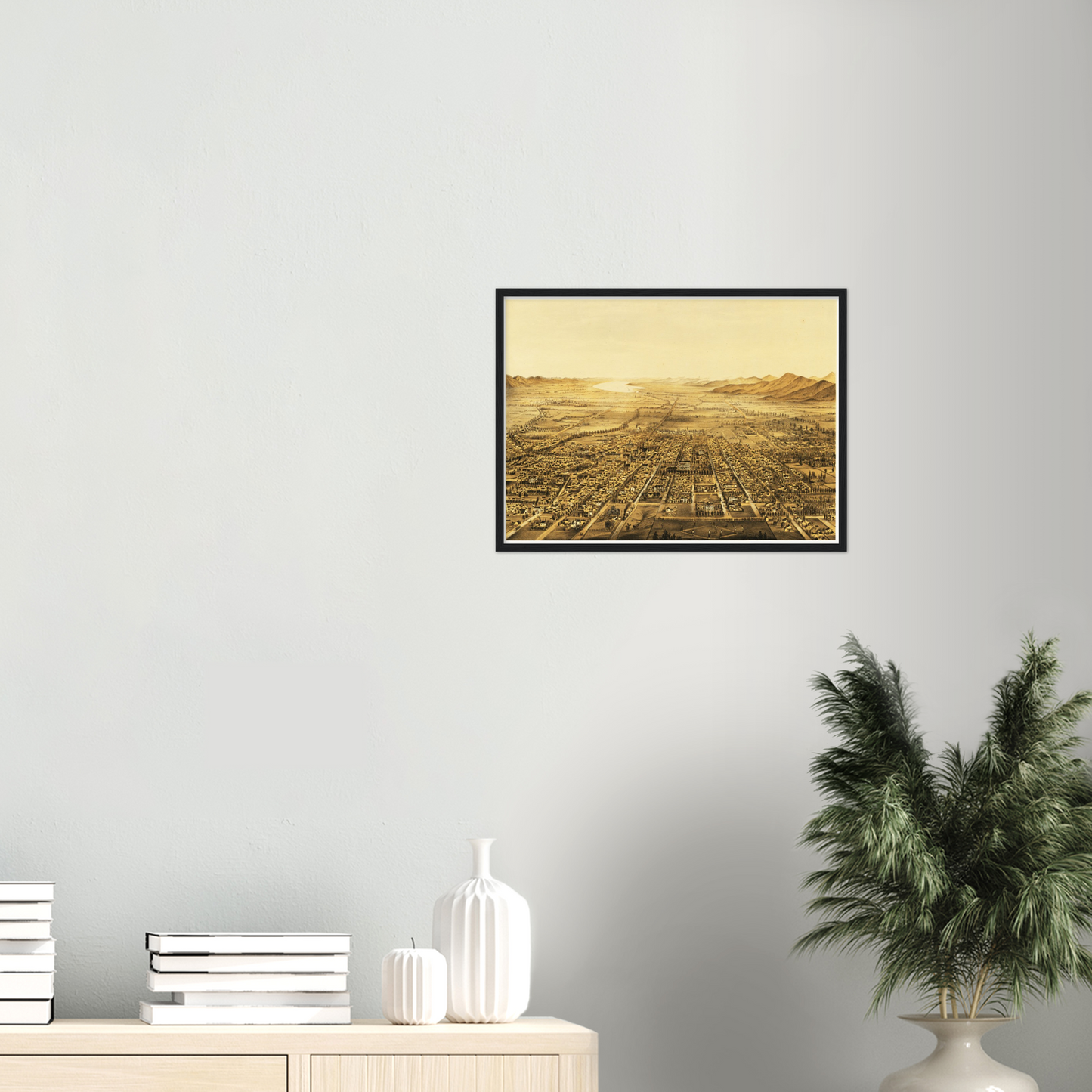 Historical city map  Test product horizontal 3 sizes