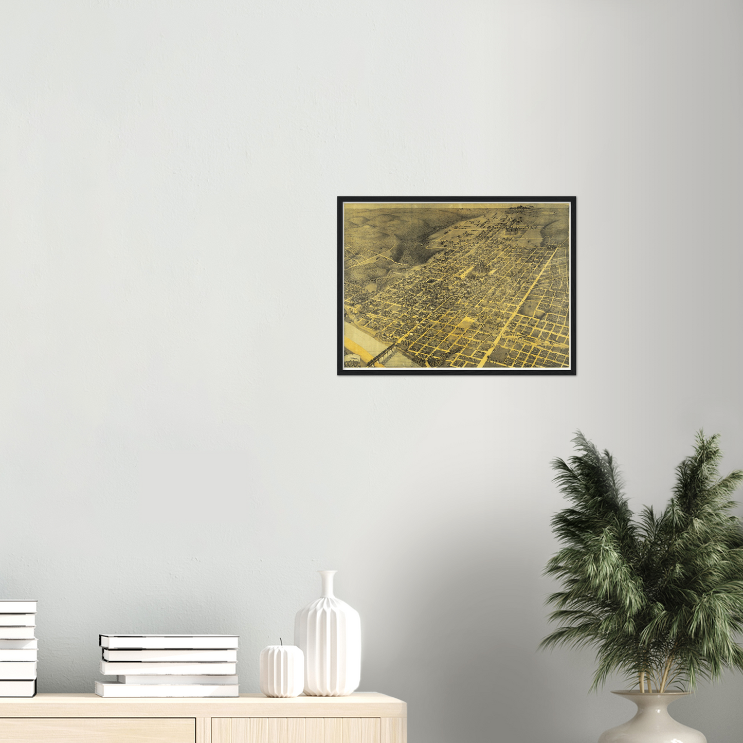 Historical city map  Test product horizontal 3 sizes