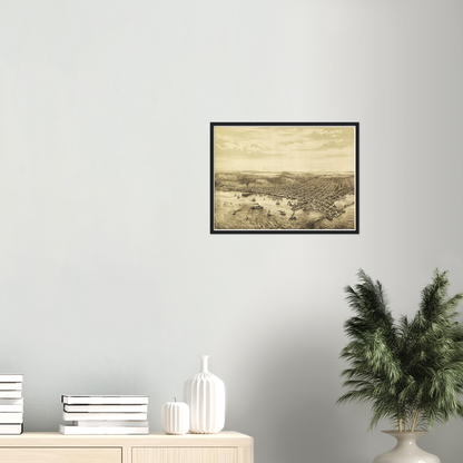 Historical city map  Test product horizontal 3 sizes