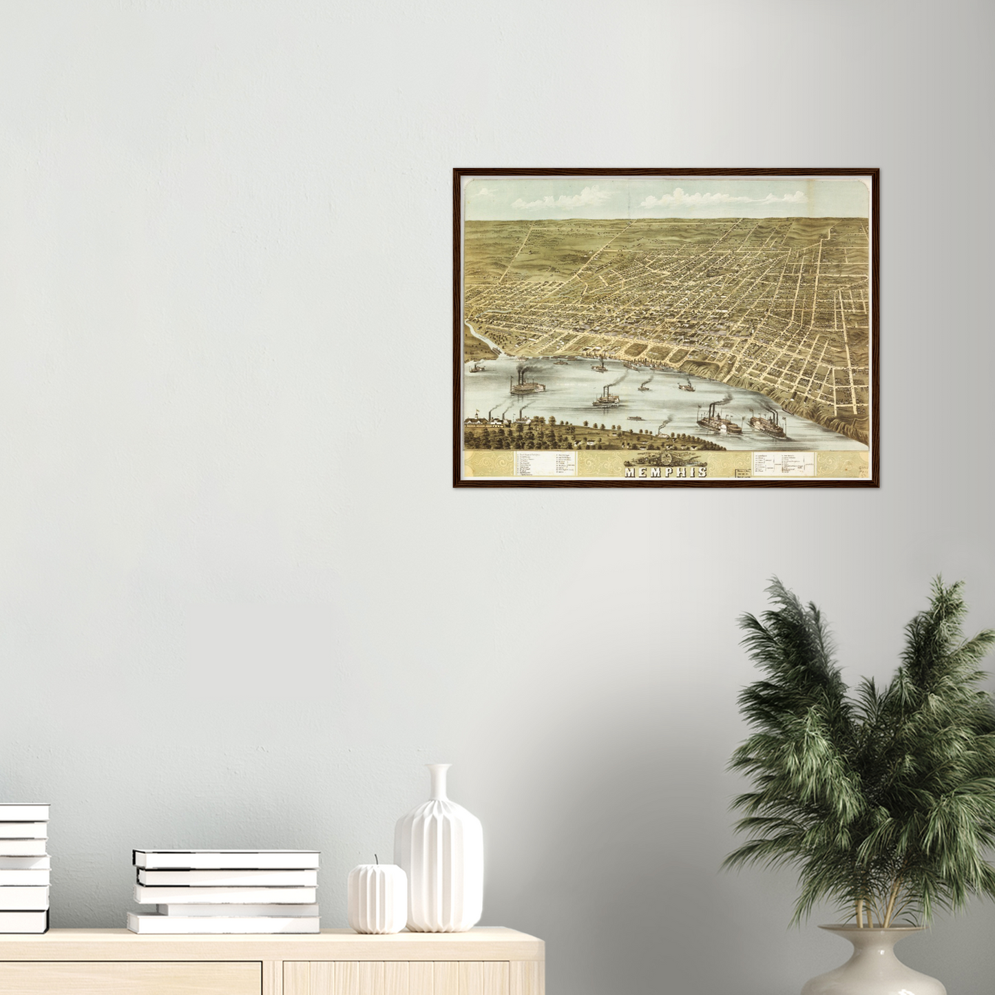 Historical city map  Test product horizontal 3 sizes