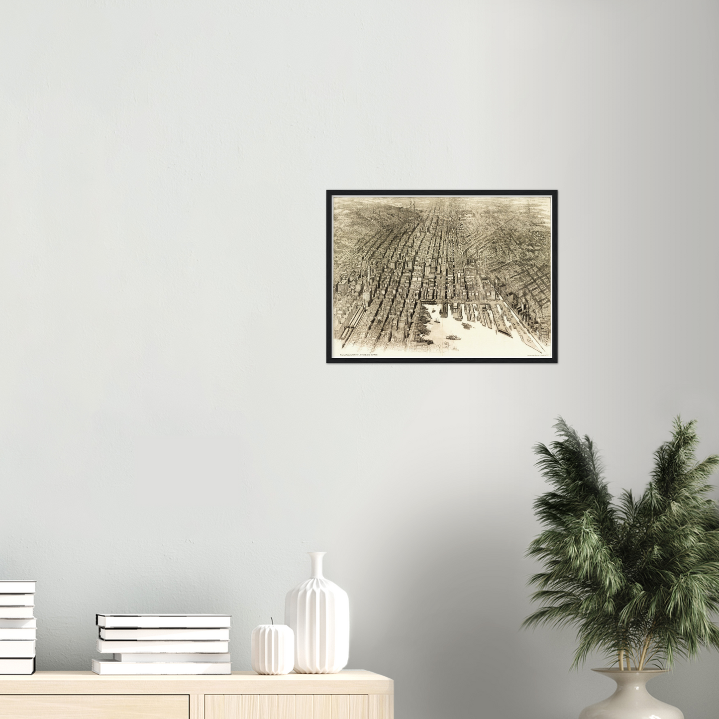 Historical city map  Test product horizontal 3 sizes