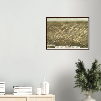 Historical city map  Test product horizontal 3 sizes