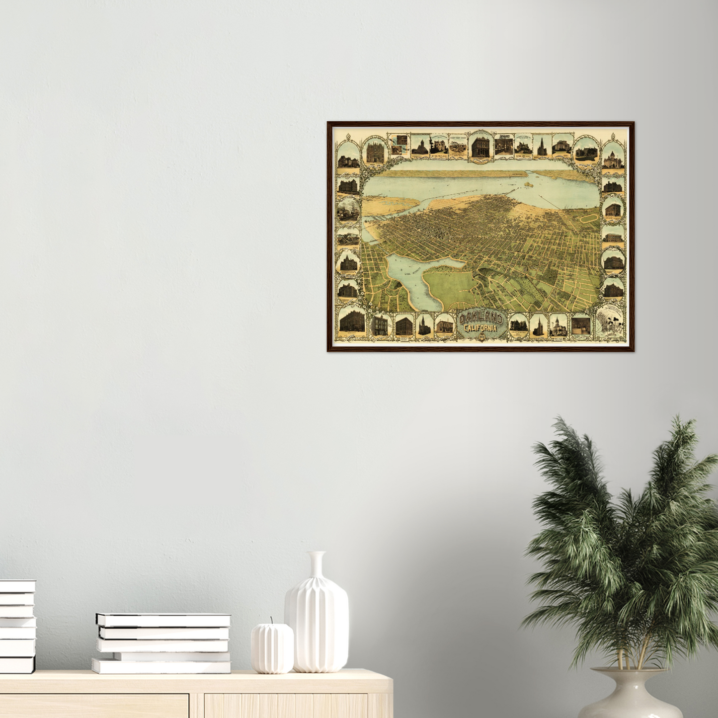 Historical city map  Test product horizontal 3 sizes