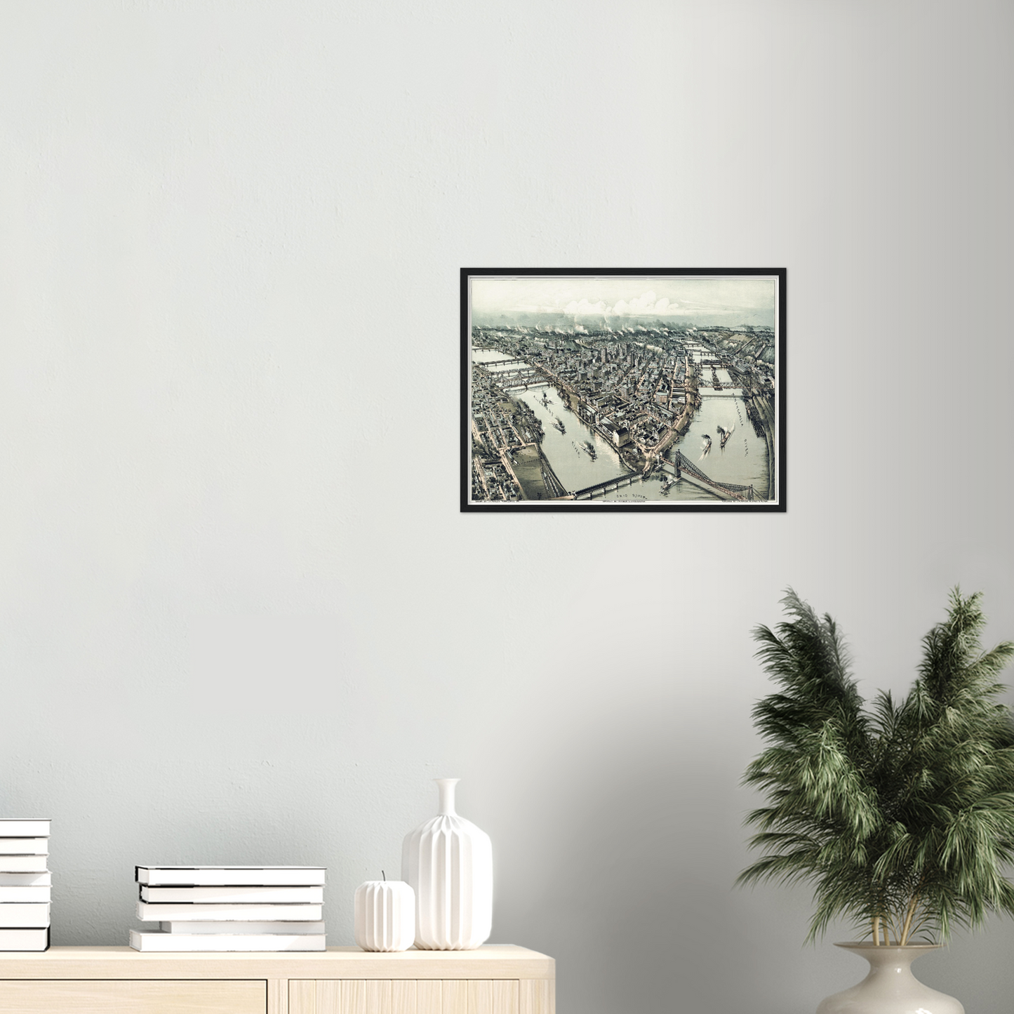 Historical city map  Test product horizontal 3 sizes