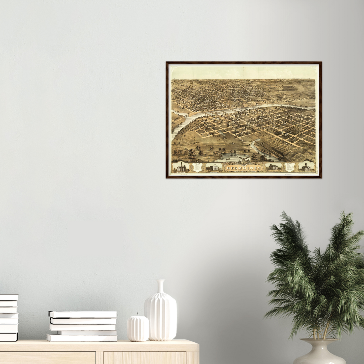 Historical city map  Test product horizontal 3 sizes