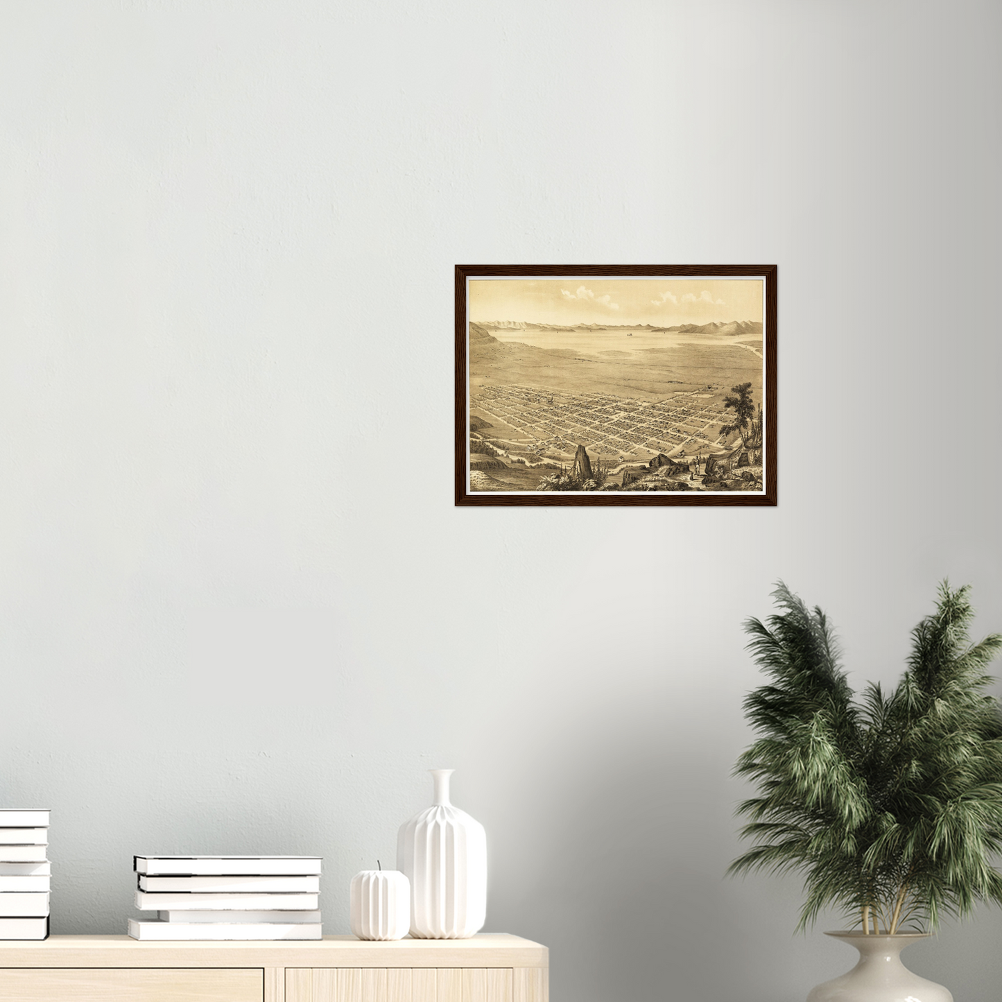 Historical city map  Test product horizontal 3 sizes