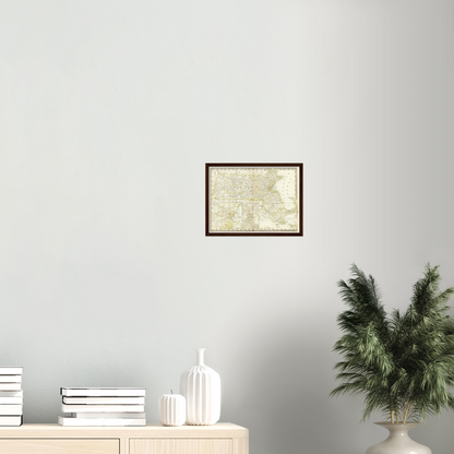 Historical city map  Test product horizontal 3 sizes