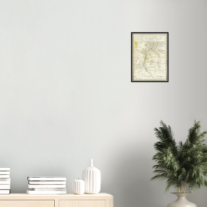 Historische Landkarte New Mexico um 1882