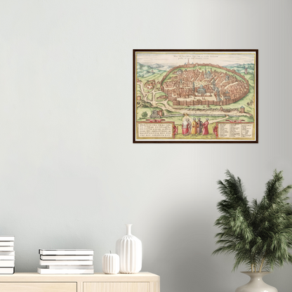 Historical city map  Test product horizontal 3 sizes