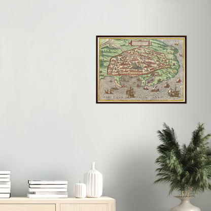 Historical city map  Test product horizontal 3 sizes