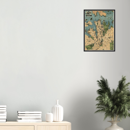 Historical city map  Test product horizontal 3 sizes