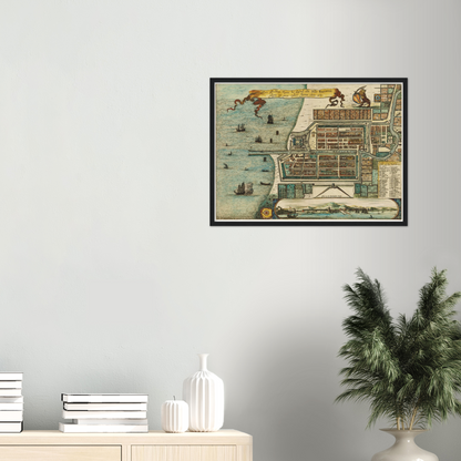 Historical city map  Test product horizontal 3 sizes